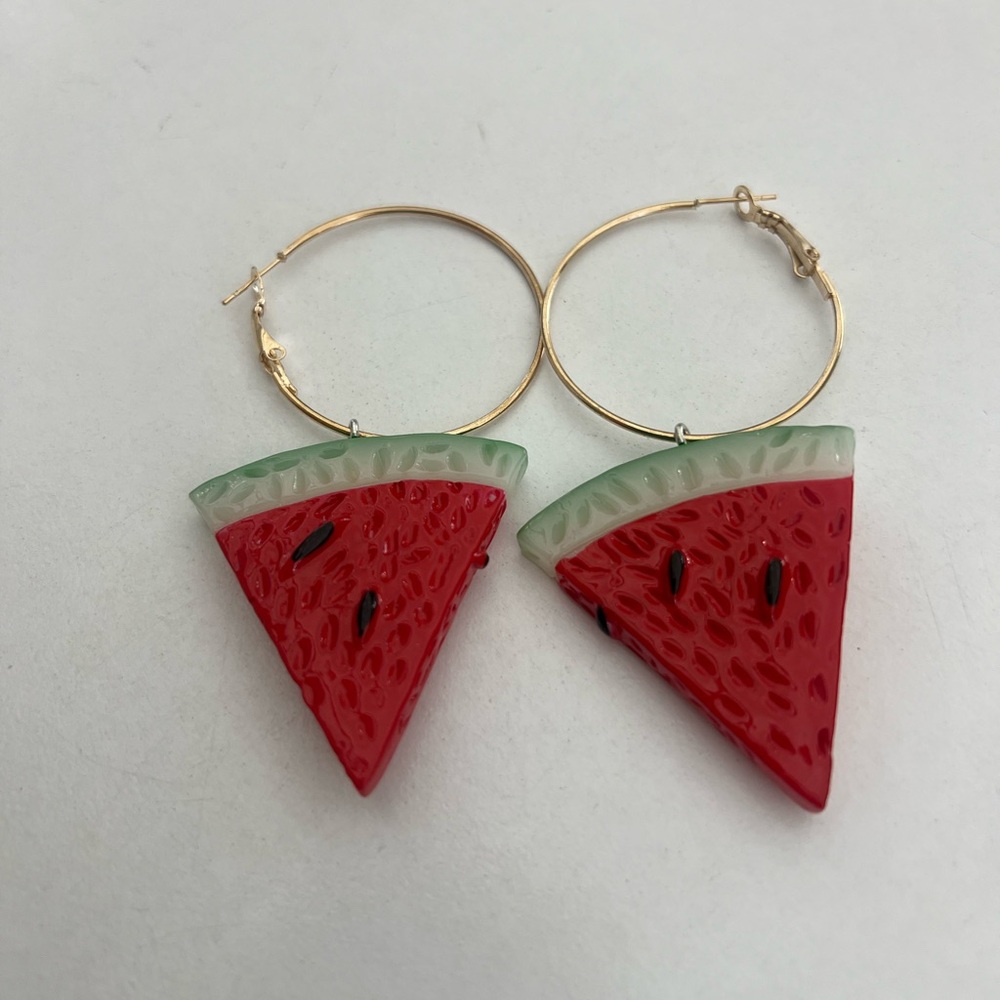 Watermelon earrings
